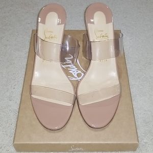 Christian Louboutin slip on heels